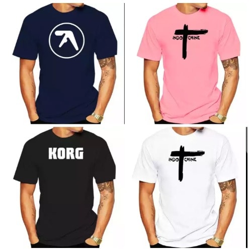 Set Of 4 Kite T-shirts - Black, White, Pink, Blue