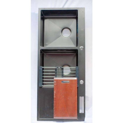 Stainless Steel Black Sink With Tray