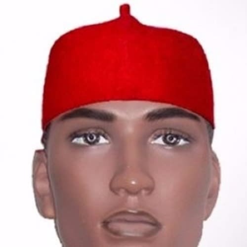 Traditional Igbo Chieftaincy Cap - Red