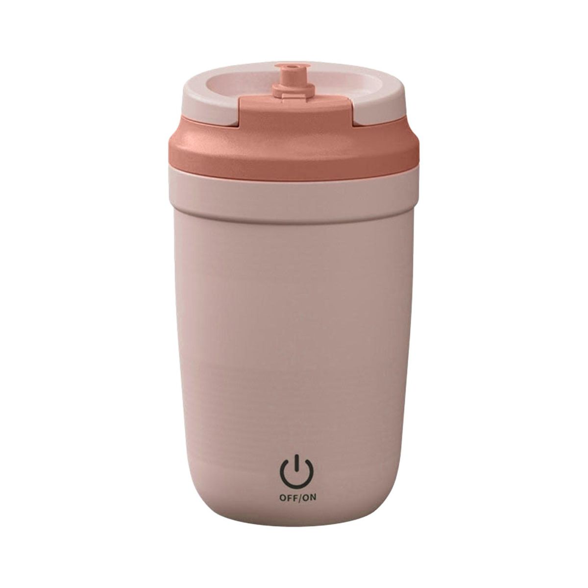 Hot Drink Mixer Portable Rechargeable Electric Stirring Cup for Coffee Pink