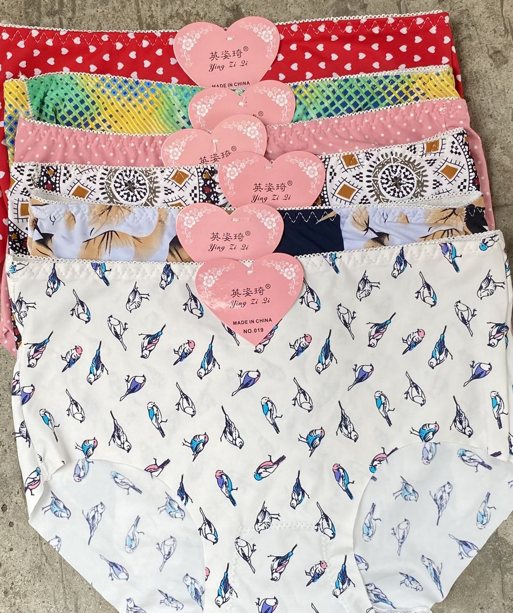 Flower Full Condom Ladies Panties Best Offer 6pcs