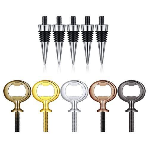 Wine Stopper,Blank Bottle Opener Chrome Bottle