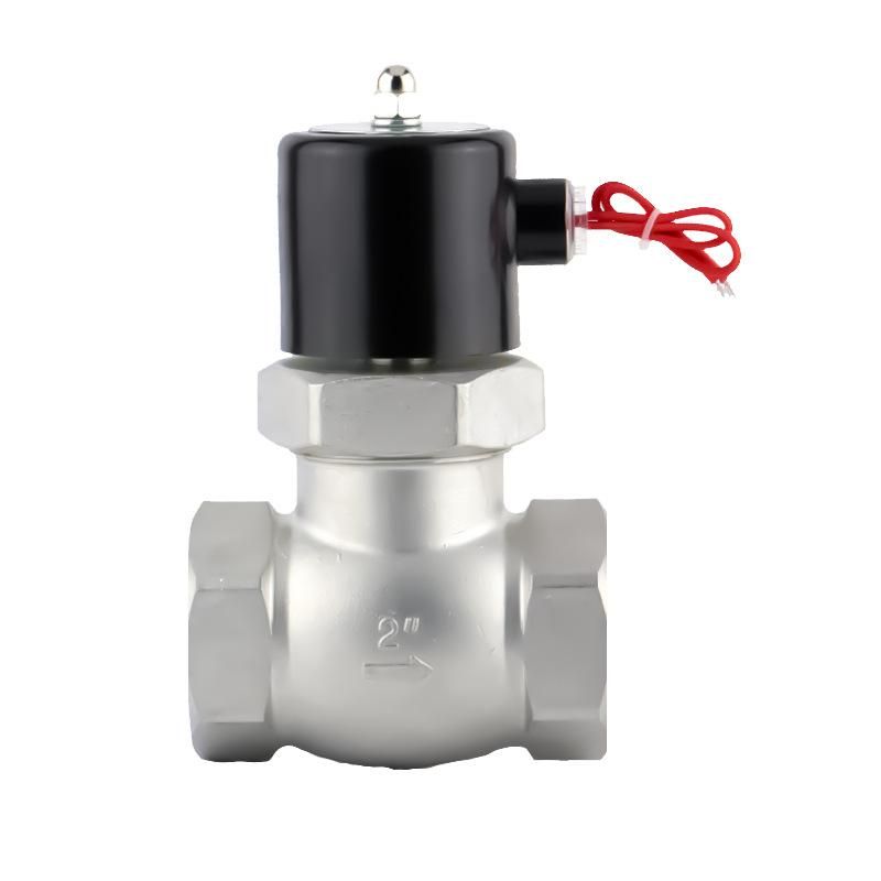 Zqde Stainless Steel Steam Solenoid Electric Valve Us High Temperature Resistant Ac220dc24v4 Points 6 Points 1 Inch DN32 4050