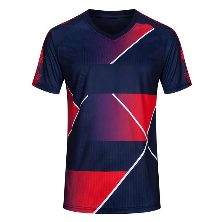 Sports Gradient Stripe Short Sleeve Tshirt Men Soccer Jersey