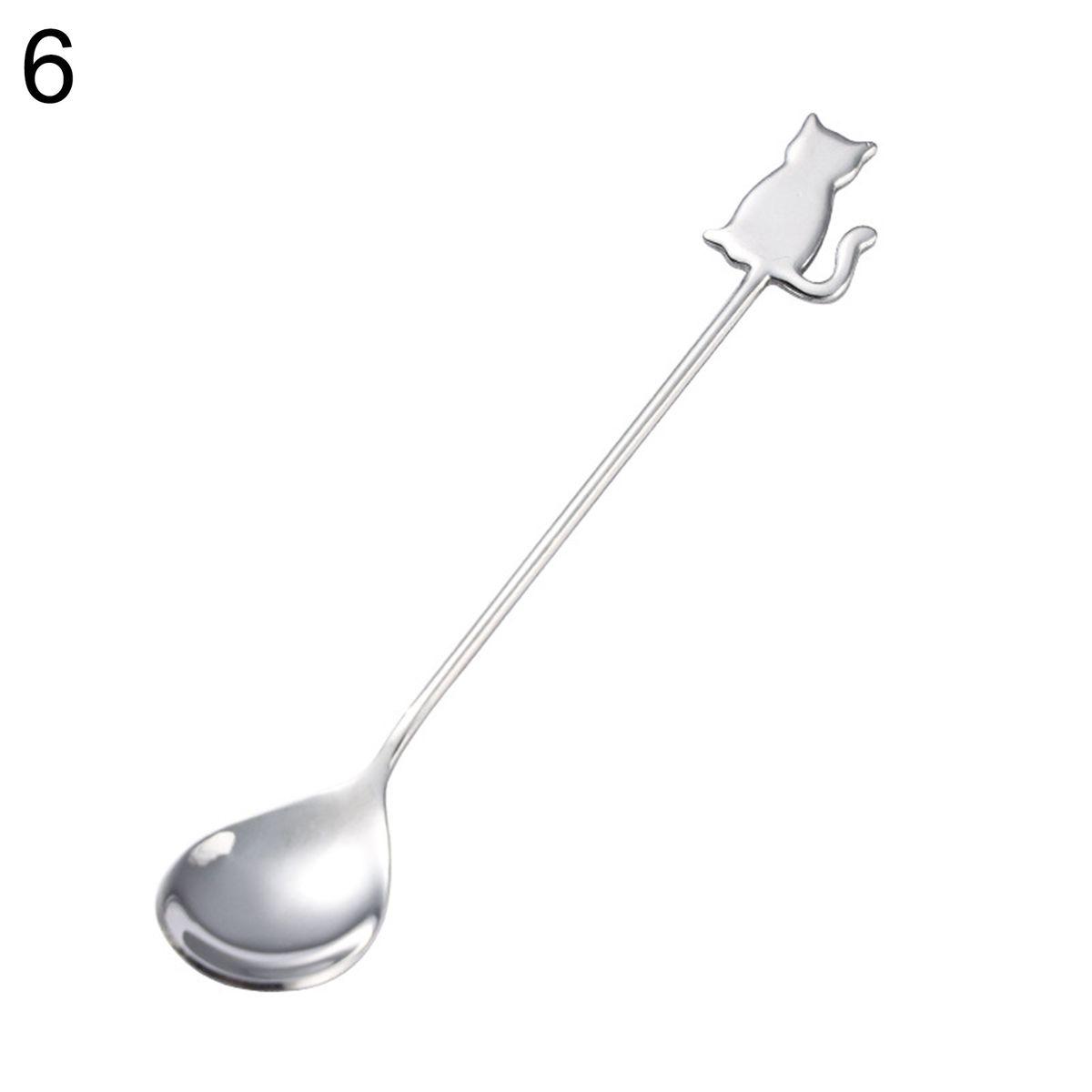 Cute Cat Fish Coffee Stirring Dessert Stainless Steel Milk-