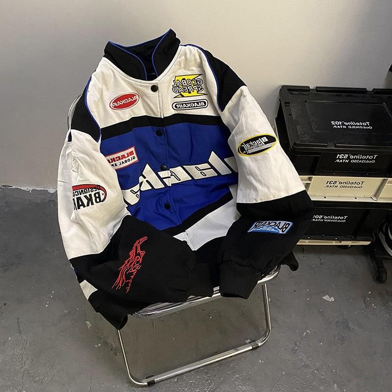 American vinage racing sui baseball jacke jacke men's high sree hiphop moorcycle baseball