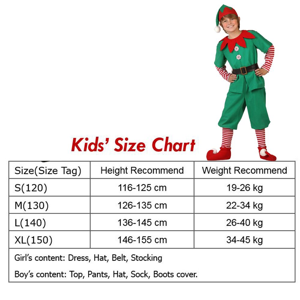 Group Christmas Elf Costume For Kids Adult Family Matching Clothes  Year Outfit