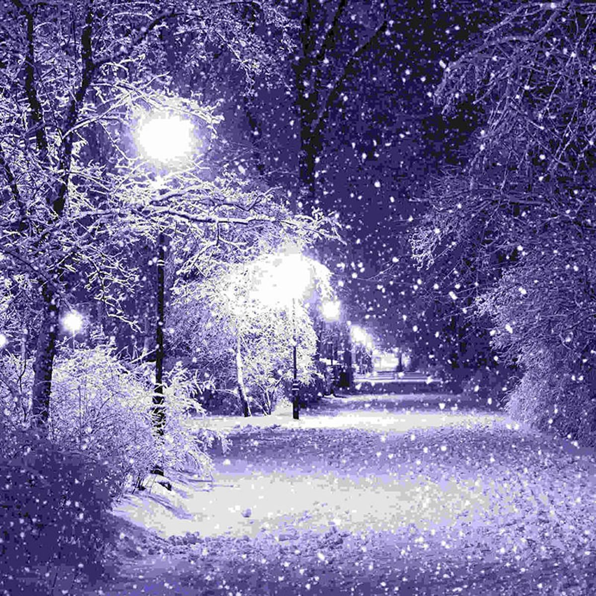 DIY 5D Diamond Jewel Paint Kit Winter Snow Scene Pattern Full Drill Cross Stitch Diamond Jewel Paint for Adults Children Home Wall Decoration Arts Craft Supply