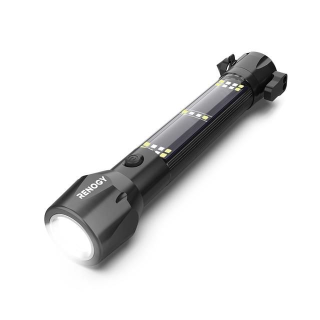 E.Lumen 500 Multi-Functional Solar Power Zoomable LED Flashlight Torch Lamp Rechargeable