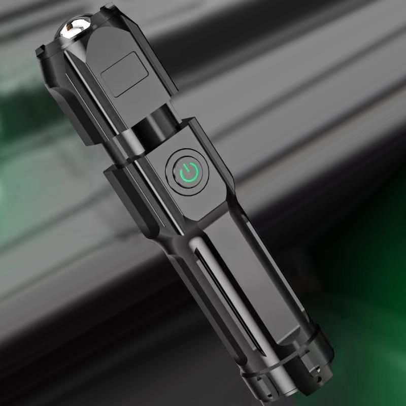 Portable Flashlight Strong Light High-power Rechargeable Zoom Outdoor LED Flashligh for Ford Ranger T6 Accessories