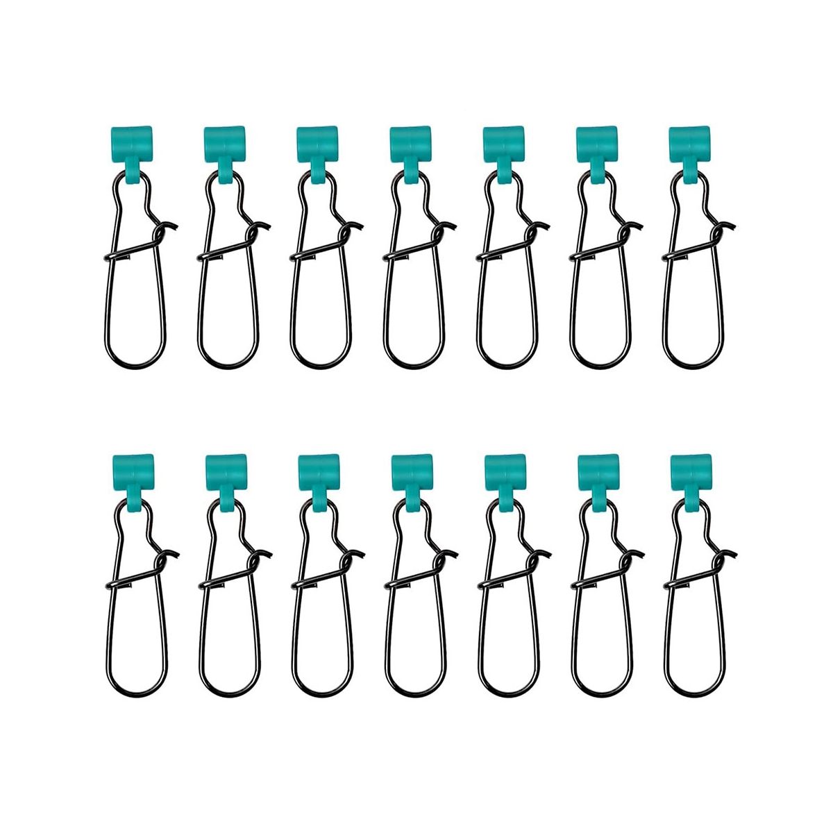 100Pcs Fishing Line Sinker Slides Catfishing Rigs with Duo Lock Snaps Heavy Duty Sinker Slider Swivel Snap Kit