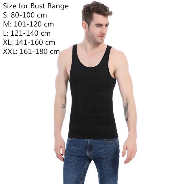Men Slimming Body Shaper Tummy Shapewear Male Fat Burning Vest Modeling Underwear Corset Waist Trai