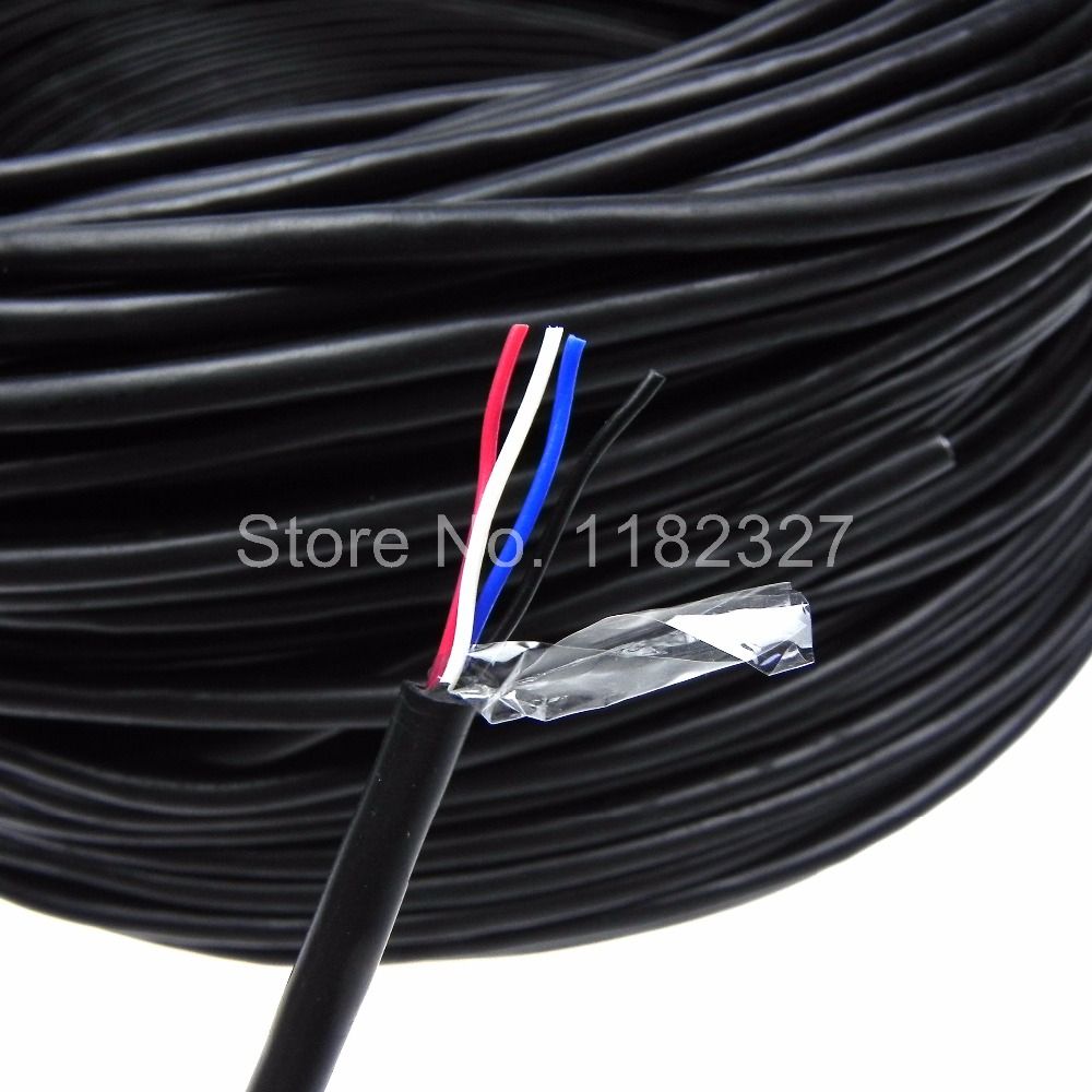 4 Core 28AWG Shielded Twisted Pair Cable Rvv4 Electrical Cab
