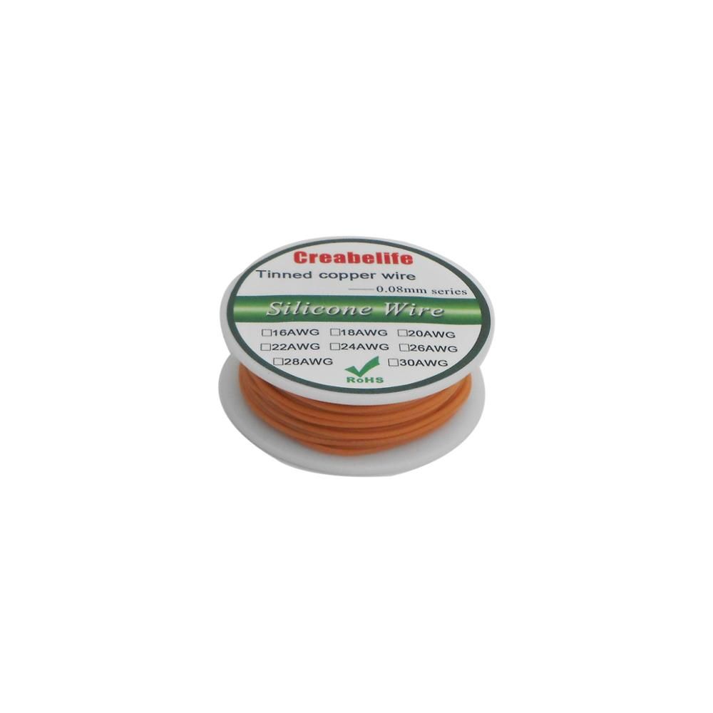 With Tinned Spool 1.2mm Flexible 10 OD RC Wire Copper Colors Cable Line Wire Silicone Electrical 10m AWG Wire 28