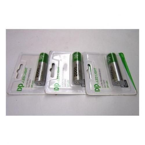 Light Lithium 2000mAh 18650 Rechargeable Lion Battery 3.7V - 3pc