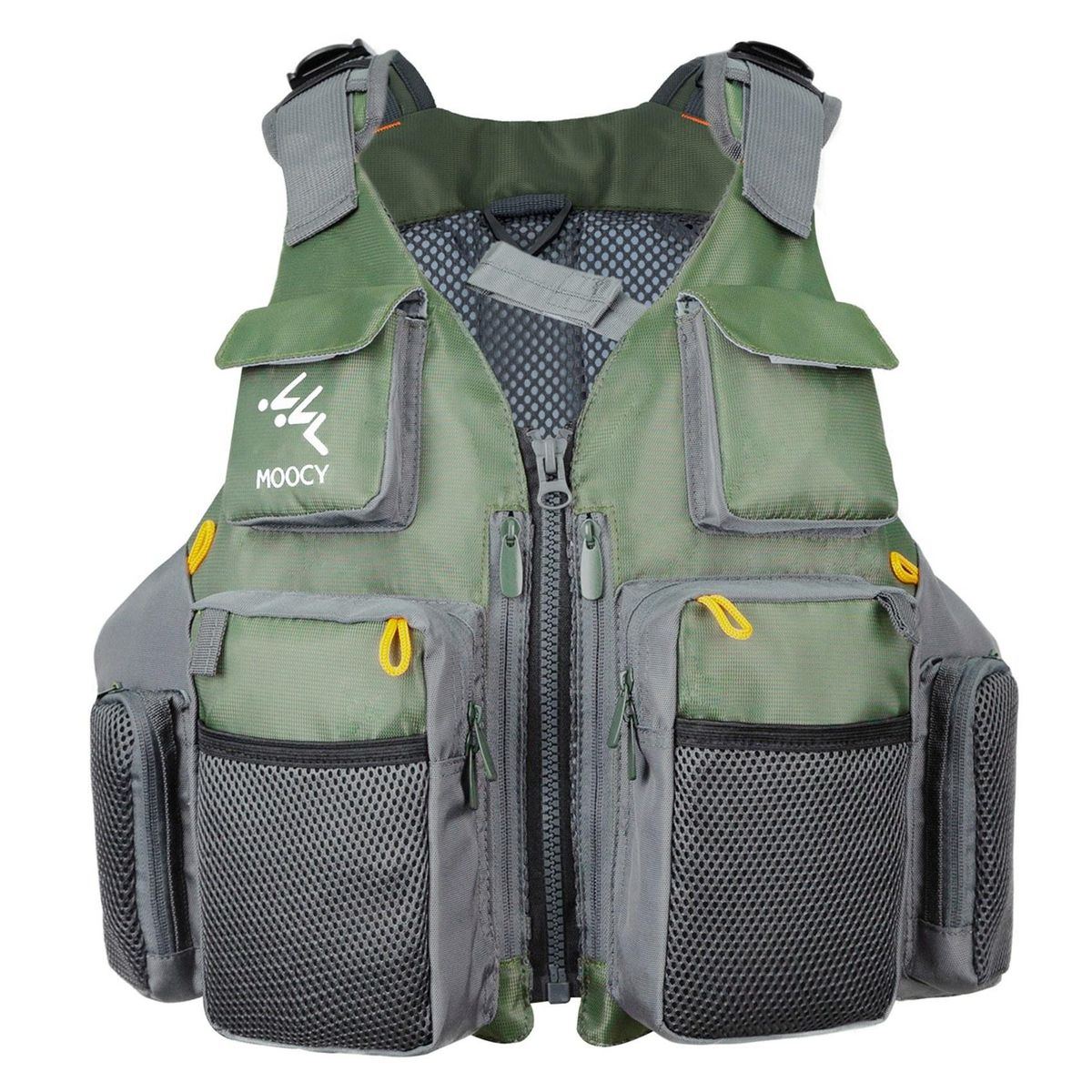 Fishing Vest with Detachable Cushion Multi Pocket Fishing Gear Outdoor Backpack Breathable-Jacket Adjustable for Men and Women for Fly Bass Kayak Canoe Fishing Photography Hiking Climbing