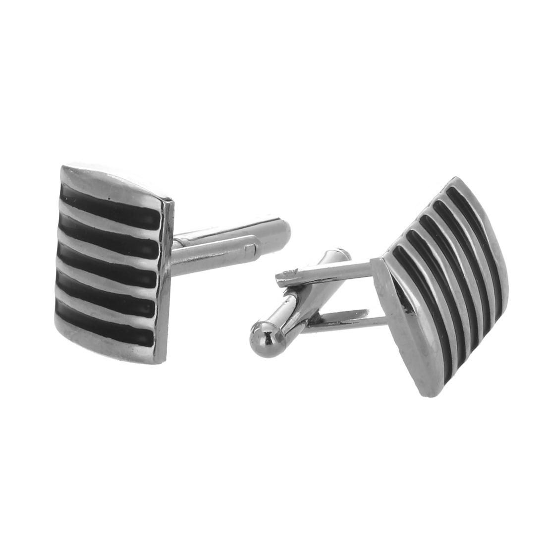 Modern and stylish Silver Sqaure Black Stripe