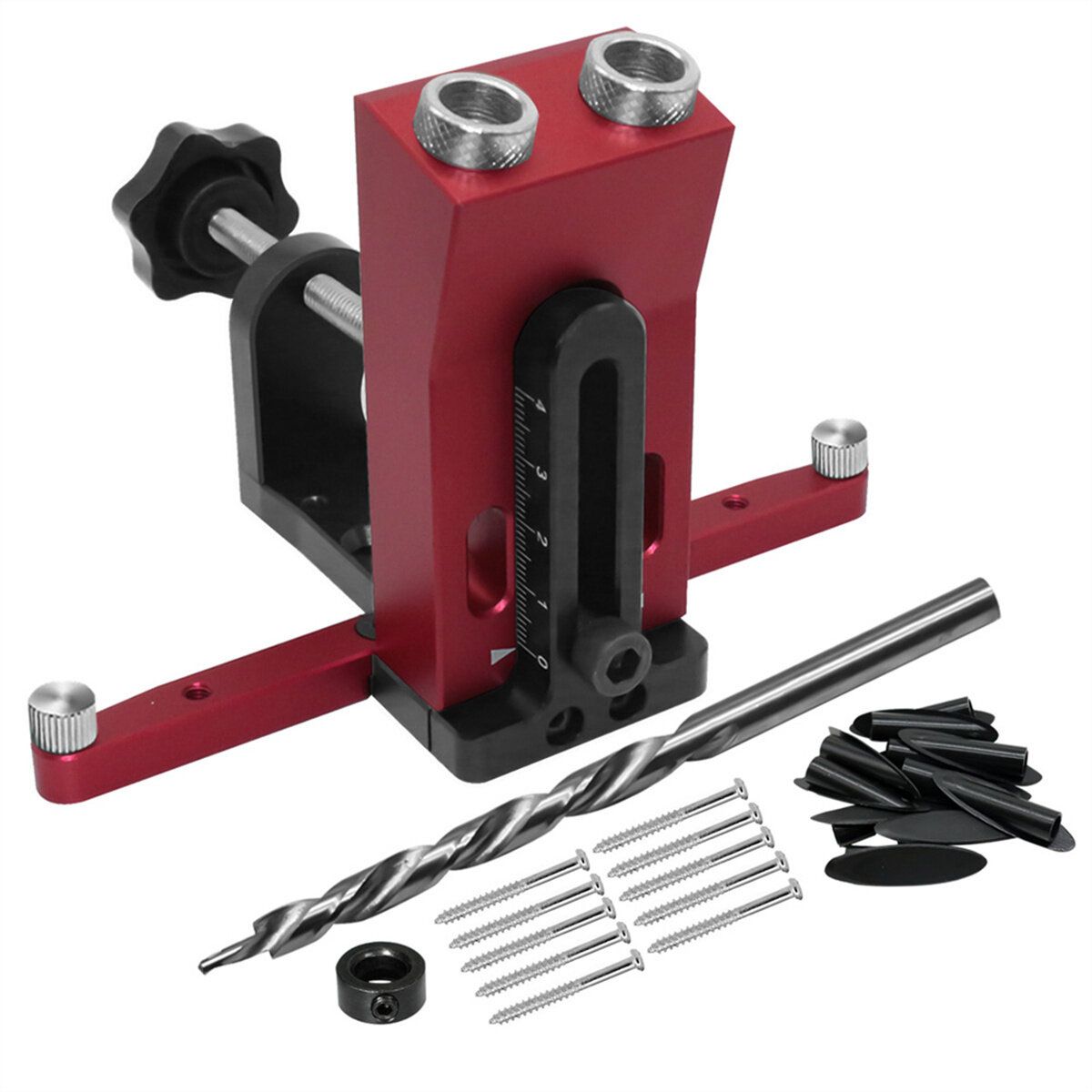 Oblique Holes Pocket Hole Jig With Clamp Woodworking Puncher