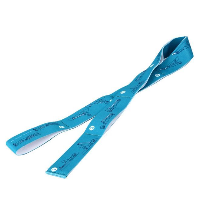 Ballet Stretch Band On The Door Soft Opening Split Horse Trainer Tension Band Pull Band Yoga Stretch Band Blue