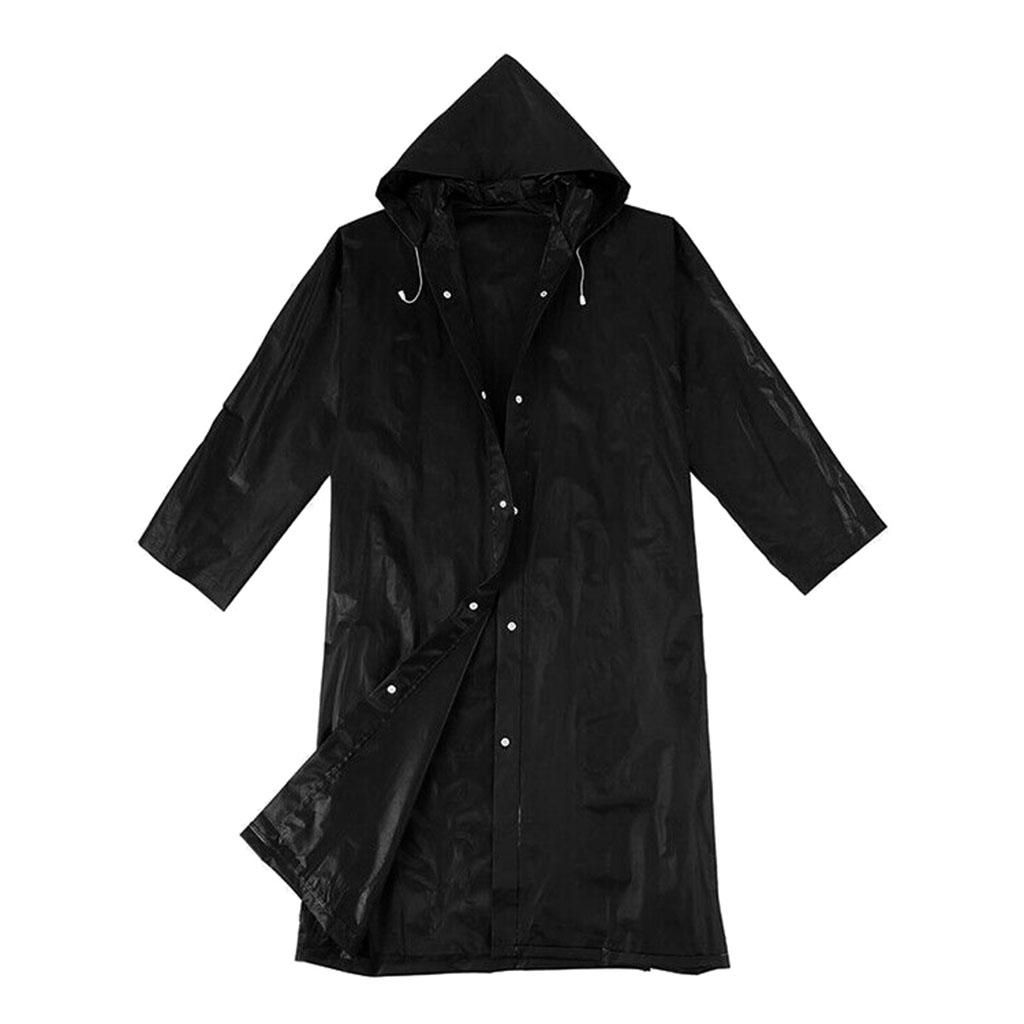 Hood Rain Coat Unisex Poncho Outdoor Long Sleeve Snow Windproof