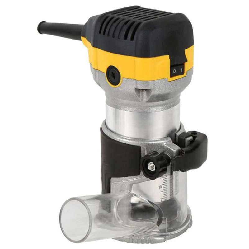 Palm Router Kit With Metal Base Woodworking Trimming Machine Eu Plug