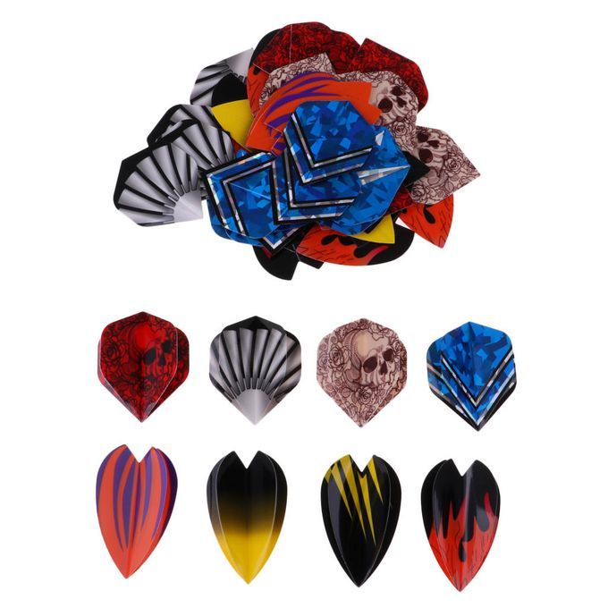 Durable Dart Flights Standard PET Dart   Accessories Pack 54pcs  Skull
