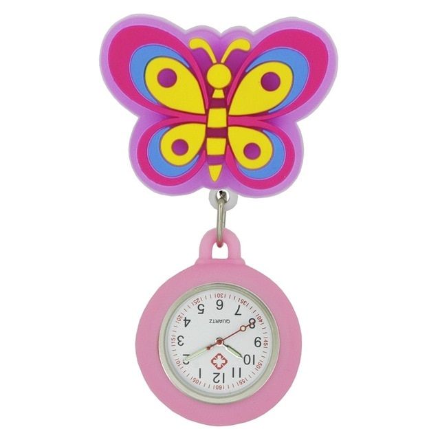 Lovely Cartoon Animal Soft Rubber Nurse Pocket Watch