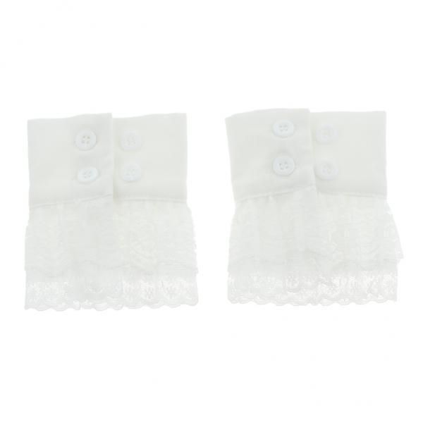 2x Lace Floral Cute Lolita Ladies Bracelet Cuff Wrist Band Victorian