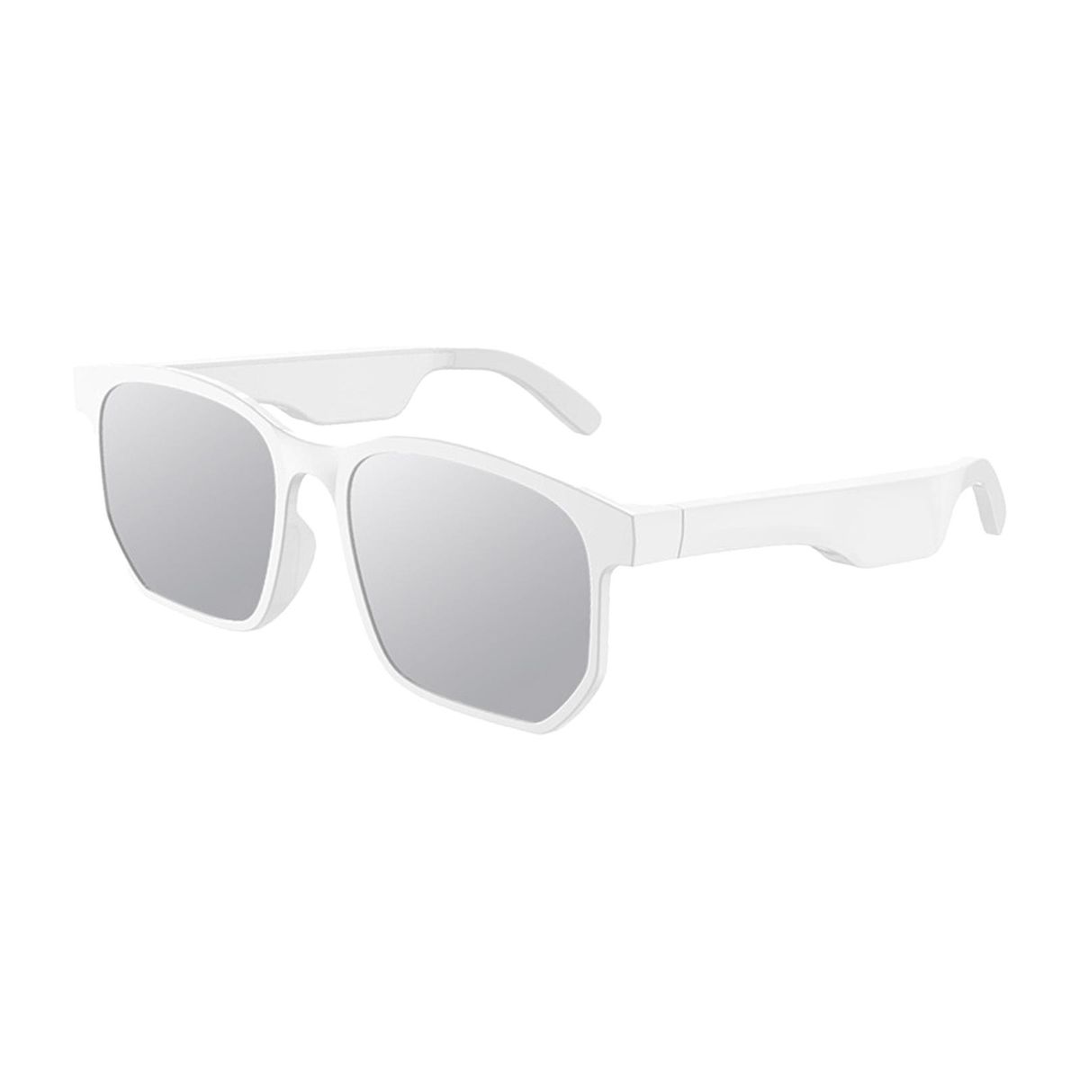 Bluetooth Audio Sunglasses Smart Glasses Open Ear Headphones V5 White