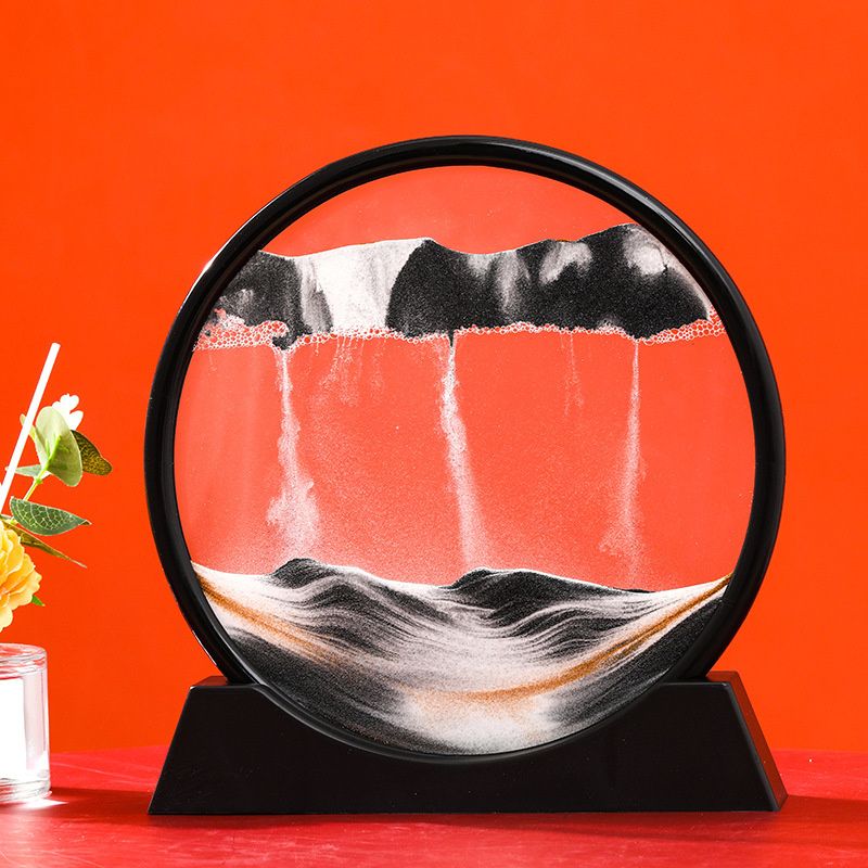 Moving Sand Art Picture Glass 3D Hourglass Deep Sea