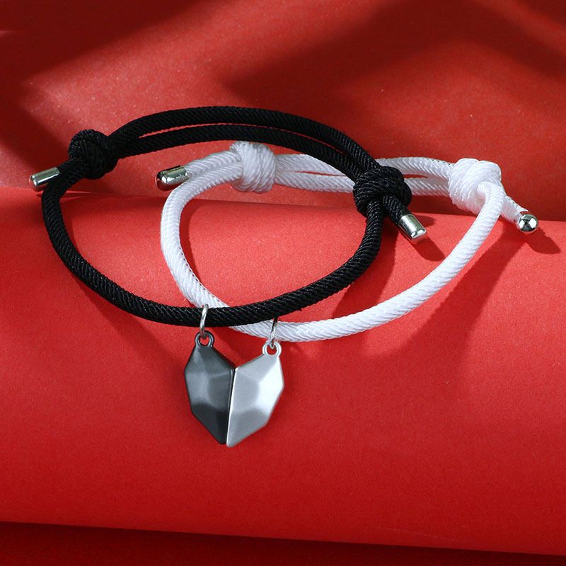 Creative Two Halves Heart Magnetic Couple Lets For Lover Friend Friendship