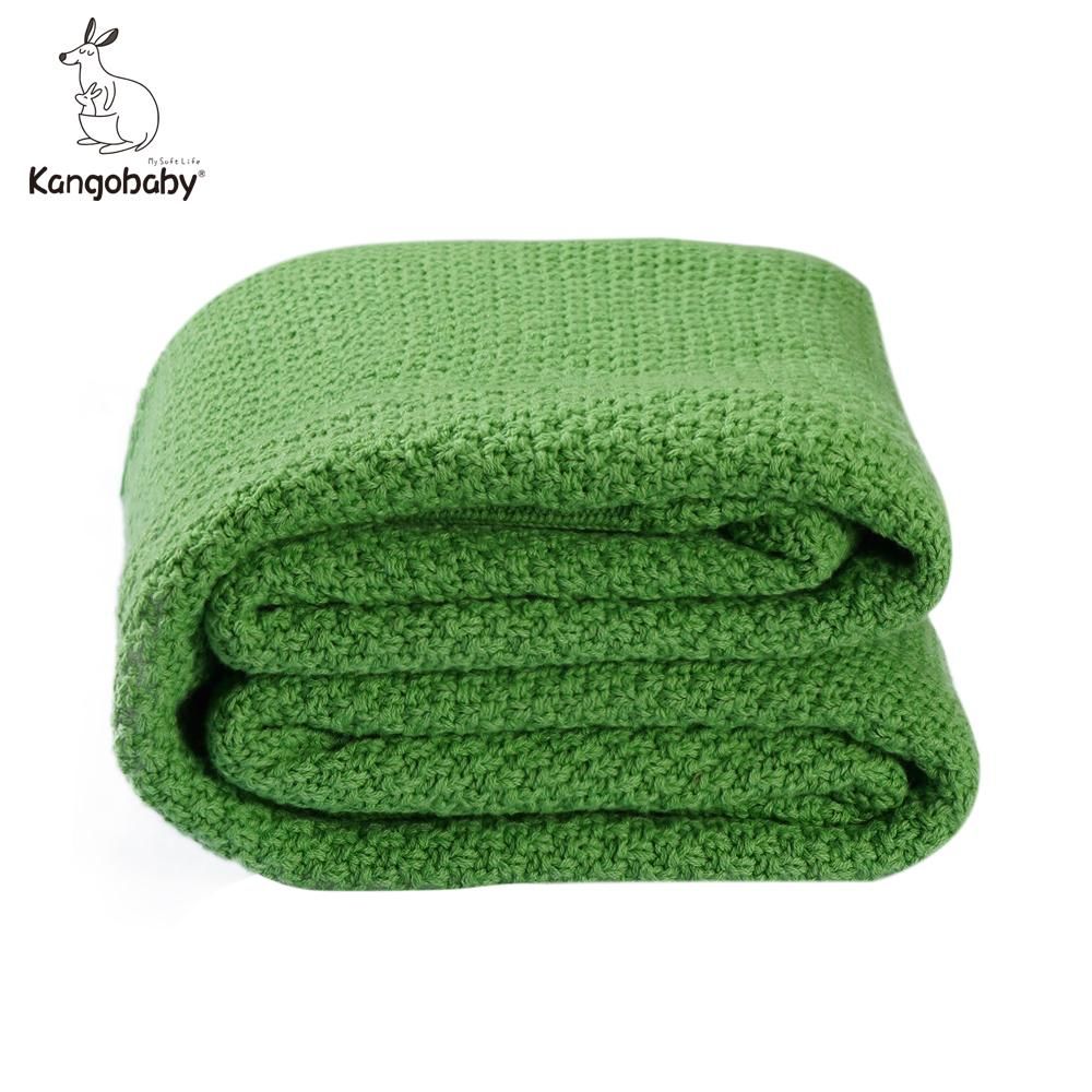 All Season Cotton Kinnted Shawl Baby Wool Blanket born Wrap Infant Quilt Stroller Cover