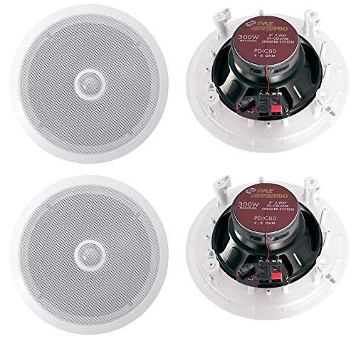 Pyle PDIC80 8 Inch 2 Way In CeilingWall Home Speaker System