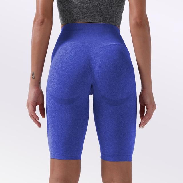 Latest Women's High Waist Yoga Short Abdomen Yoga Navy_S
