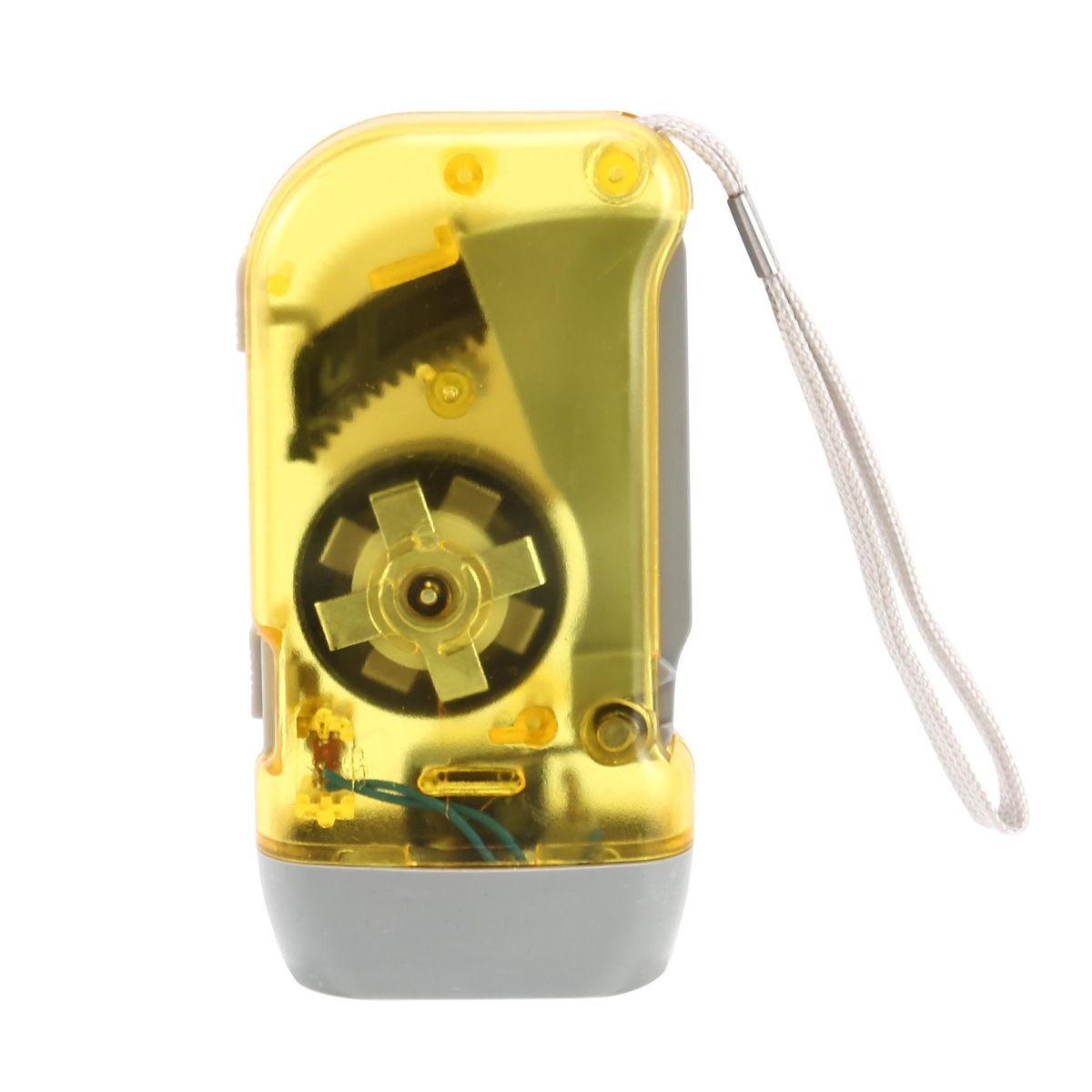 3 LED Dynamo Wind Up Flashlight Hand-pressing Crank No