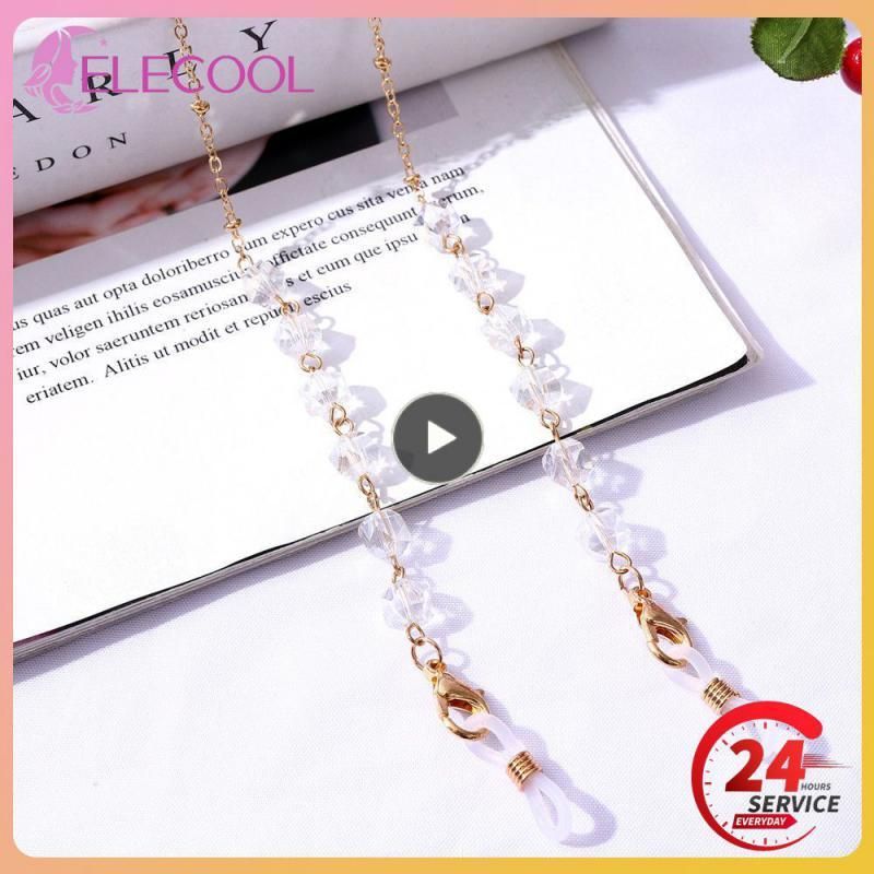 Exquisite Fashion Glasses Strap Sunglasses Chain Cords 10g Non-slip 70cmx7mm Berg Crystal Glasses Chain Motorcycle Accessories