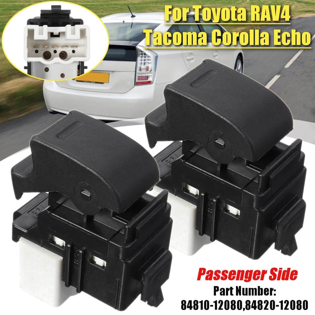 2Pcs ABS Passenger Electric Window Switch For Toyota Tacoma Corolla#84820-12080