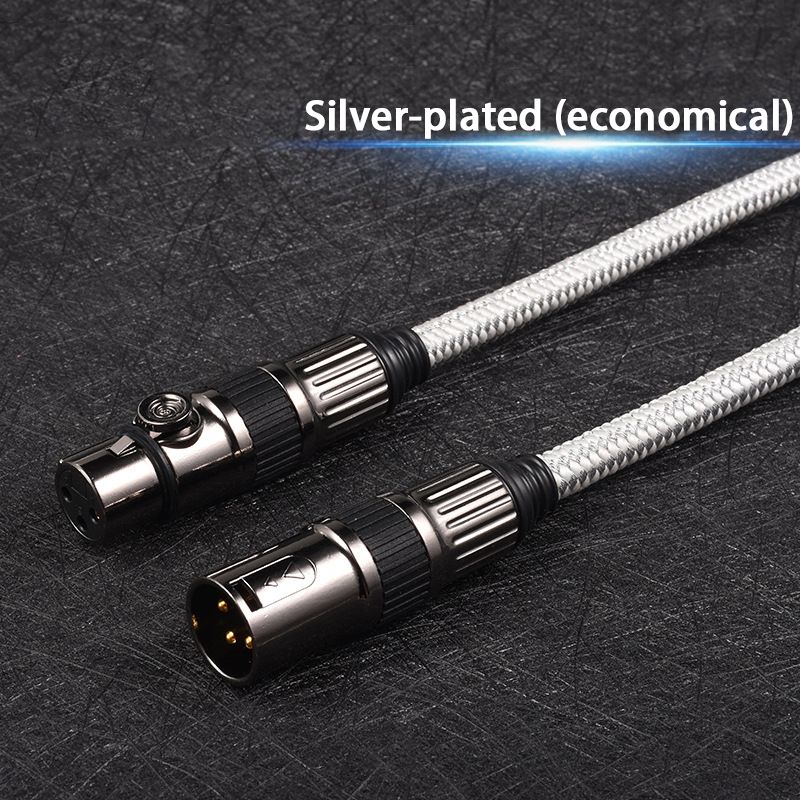 XLR Cable Male To Female M/F 3Pin OFC Audio Cable +Braided