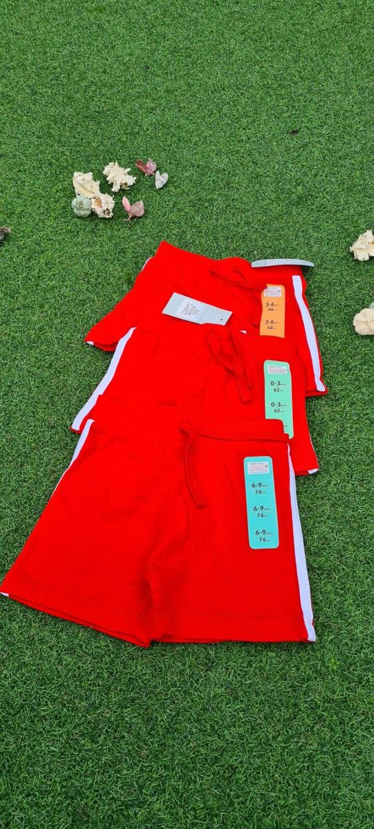 Boys Casual Red Jesery Short