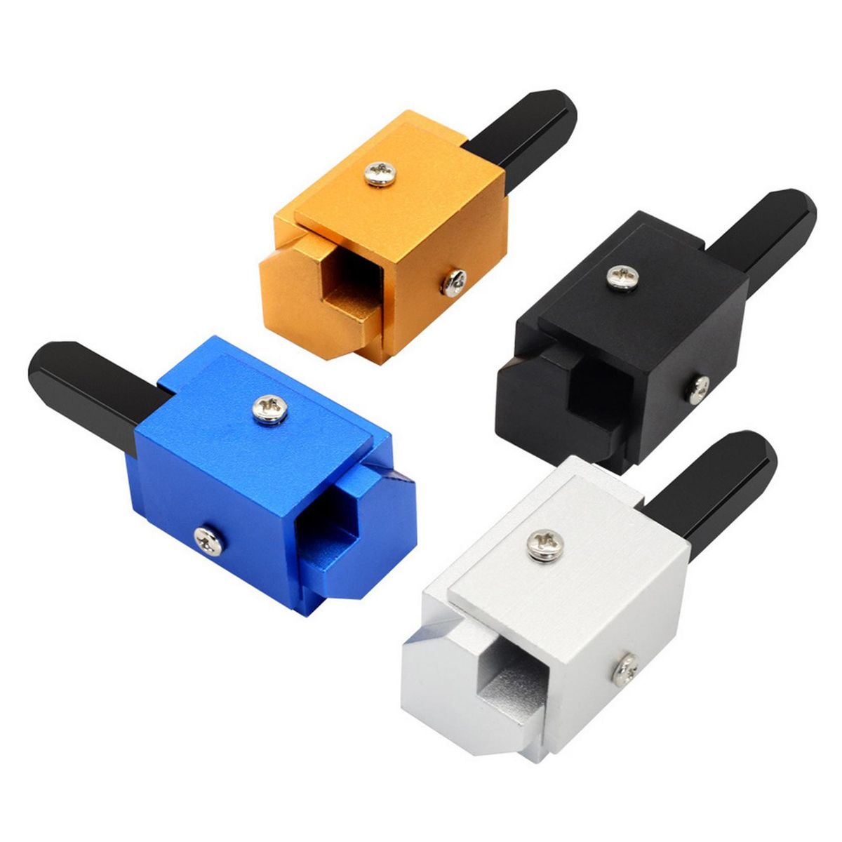 4 PCS Right Angle Corner Chisel Square DIY Punch Hinge Recess Corner Wood Chiseling Deburring for Door Drawer Frame Carpenters Woodworking Tool