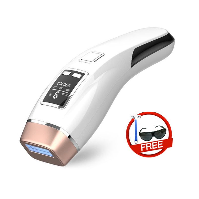 Newest 4in1 IPL Hair Removal Laser Epilator 999000 Flash Cooling LCD Acne Treatment Rejuvenation Device For Home Bikini Trimmer