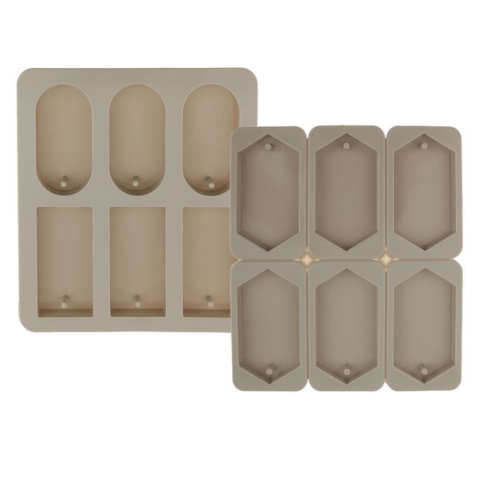 2pcs Silicone Dried Flower Candle Making Mould For Resin