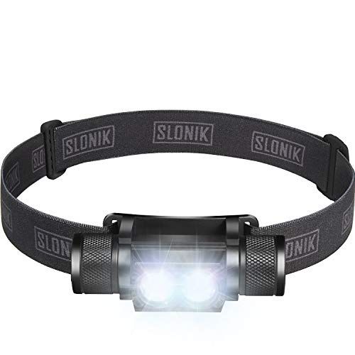 SLONIK Rechargeable Headlamp  1000 Lumen Waterproof CREE LED