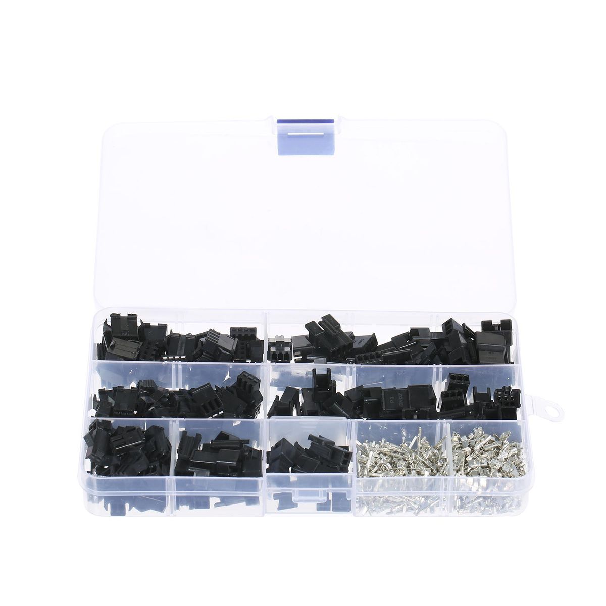 480Pcs JST SM 2.54mm Pitch 2-Pin 3-Pin 4-Pin Connector Housing Assortment Kit Female and Male Dupont Connector Set for Jumper Wire Ribbon Cable PC Fan Header Robots Printer DIY