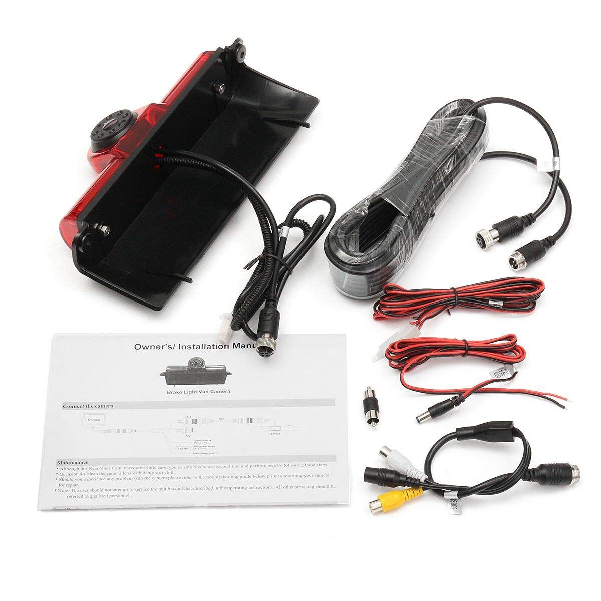 LED Brake Light Rear View Parking Camera For GM Express Chevy Savana Cargo Van
