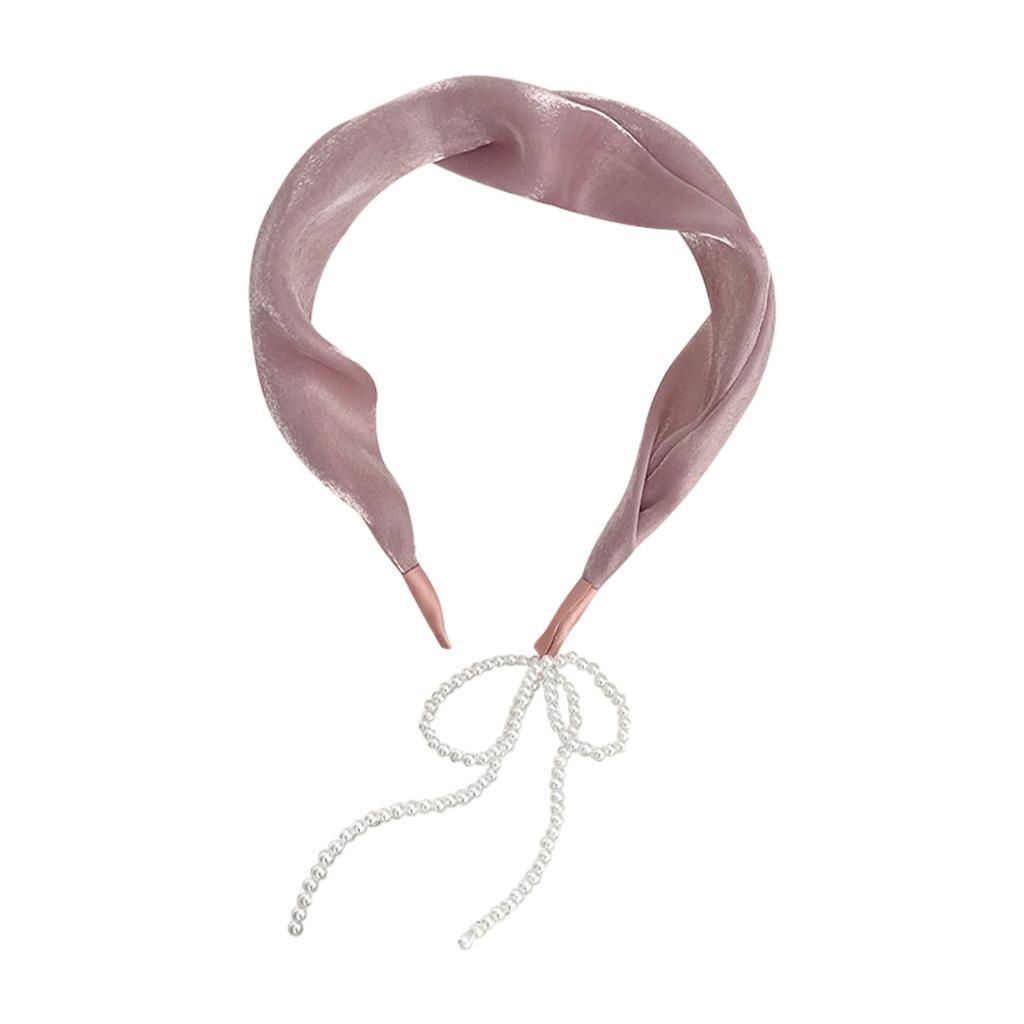 Drop Tassel Earring Hairband Dangle Sweet Single Sided Pearl For Pink