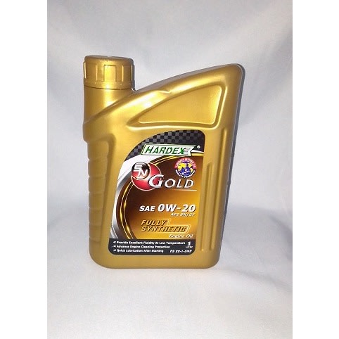 Hardex Gold Fully Synthetic Engine Oil SAE 0W-20 - 1L