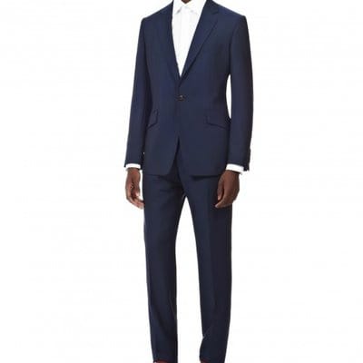 Smart Slim Fit Suit - Navy Blue