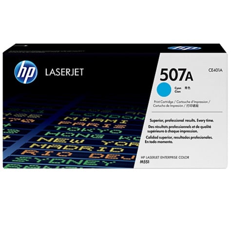 507A Cyan LaserJet Toner Cartridge CE401A