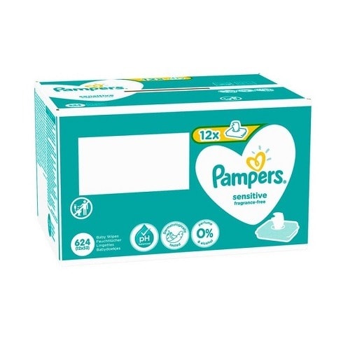 Sensitive Baby Wipes - 12 x 52 - 624 Wipes